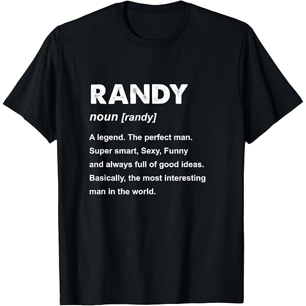 Randy Tシャツ Amazon.com: Randy Name Shirt | Randy T-Shirt : Clothing, Shoes